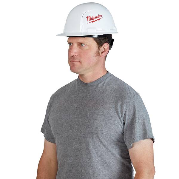 Type 1 Class C Small Logo for sale online Milwaukee Full Brim Vented Hard Hat