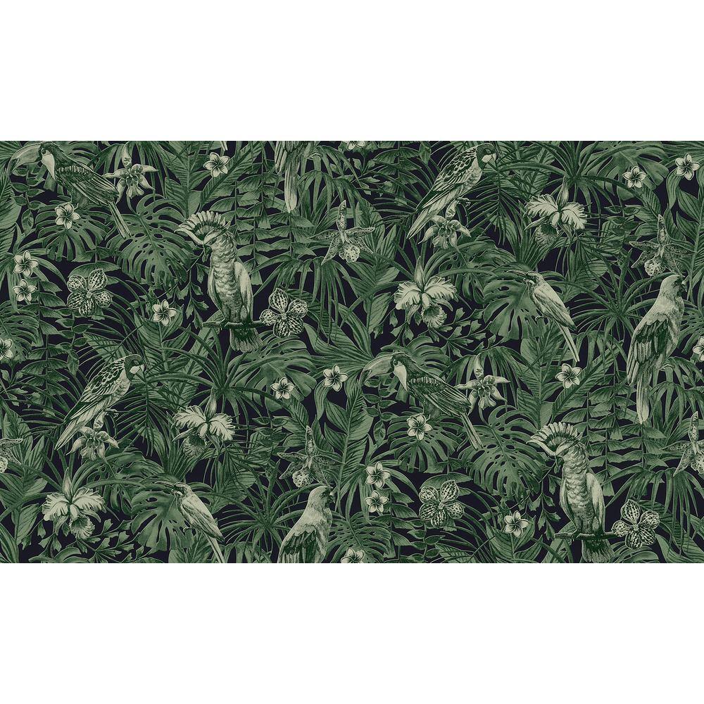 Botanical Green Wallpaper Sample