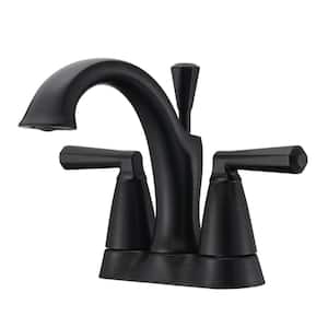 Z 4 in. Centerset 2-Handle Bathroom Faucet with Drain Assembly, 1.5 GPM, Spot Resist in Oil Rubbed Bronze