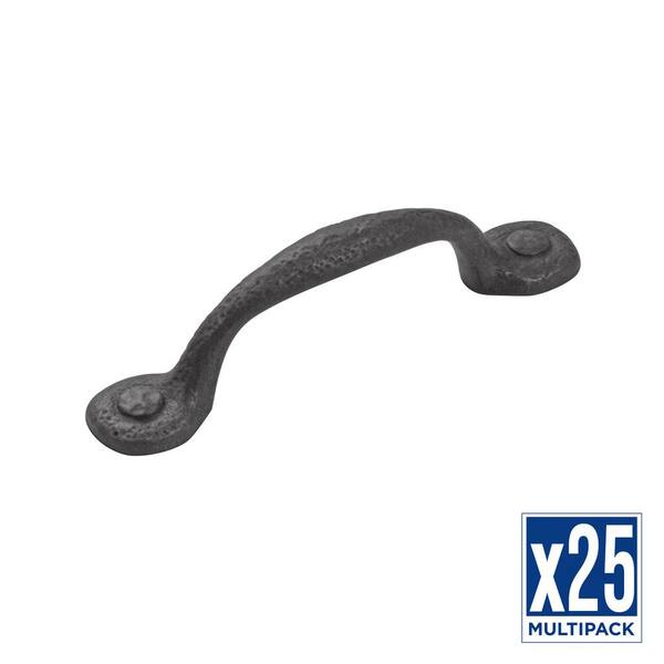 Hickory Hardware Refined Rustic 3 In, Rustic Iron Kitchen Cabinet Hardware
