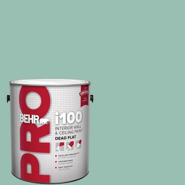 BEHR PRO 1 gal. #PPU12-07 Spring Stream Dead Flat Interior Paint