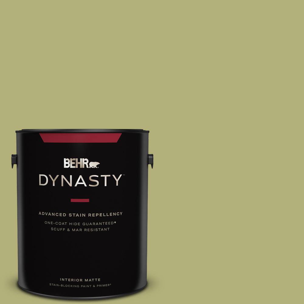 BEHR DYNASTY 1 gal. M3405 Fresh Artichoke OneCoat Hide Matte