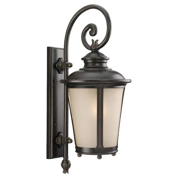 Generation Lighting Cape May 1-Light Burled Iron Outdoor Wall Lantern Sconce