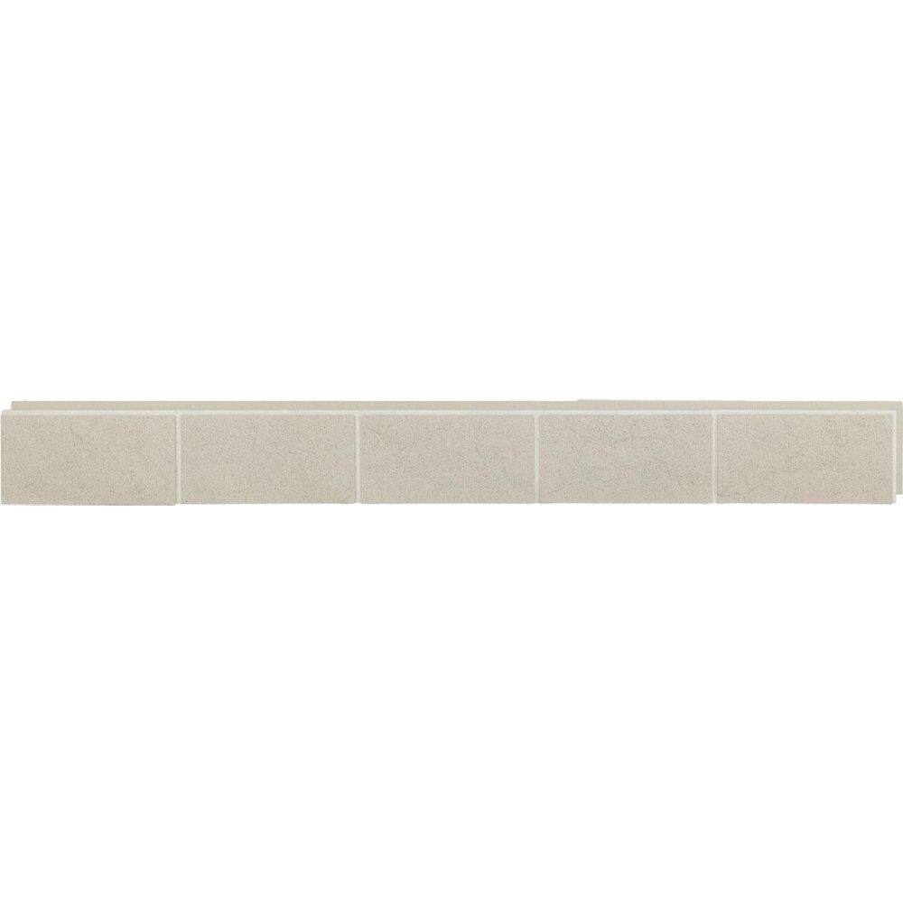"EverStone Dry Stacked, Chiseled Ashlar Block Faux Concrete Panel, 90 1/8""W x 12 1/8""H x 1 5/8""D, Obsidian" price history on PriceWatchPro