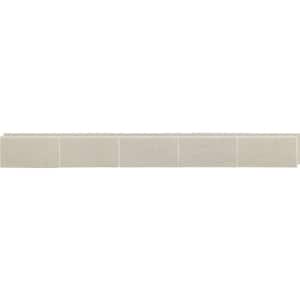 EverStone Dry Stacked, Chiseled Ashlar Block Faux Concrete Panel, 90 1/8''W x 12 1/8''H x 1 5/8''D, Obsidian