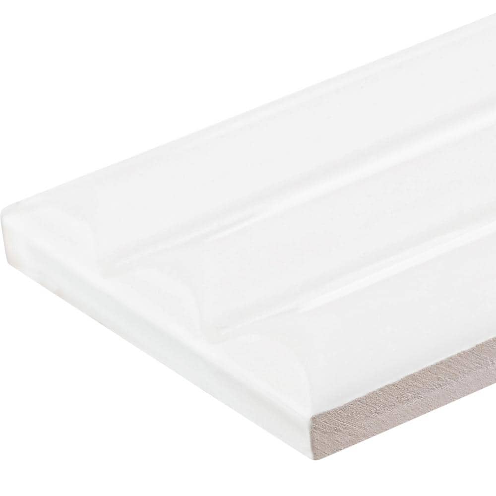 Galor Liniar Glossy White Ceramic Subway Wall Tile