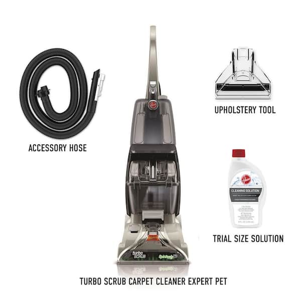 Hoover Professional Series Turboscrub Carpet Cleaner Machine 64 Oz Paws And Claws Pet Solution Combo Kit Fh50134 Ah30925 The
