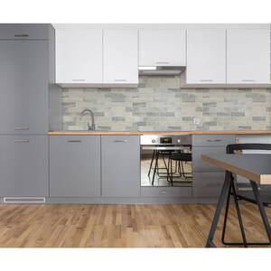 Angora Subway 11.81 in x 11.81 in. x 10 mm Polished Marble Mosaic Tile (9.7 sq. ft. / case)