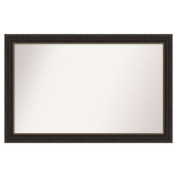 Amanti Art Accent Bronze 51 in. x 33 in. Custom Non-Beveled Polystyrene Antique Framed Bathroom Vanity Wall Mirror