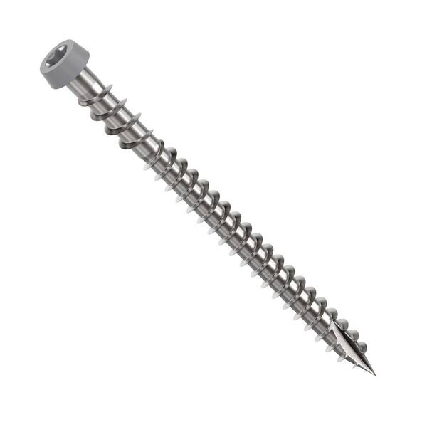 Camo 10 2 12 In 316 Stainless Steel Composite Gray Premium Star Drive Flat Undercut Screws 