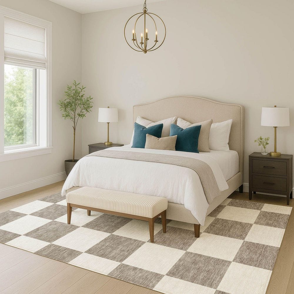 Chantille Machine Washable Indoor/Outdoor Abstract ACN2345 Taupe 5 ft. x 7 ft. 6 in. Area Rug price history on PriceWatchPro