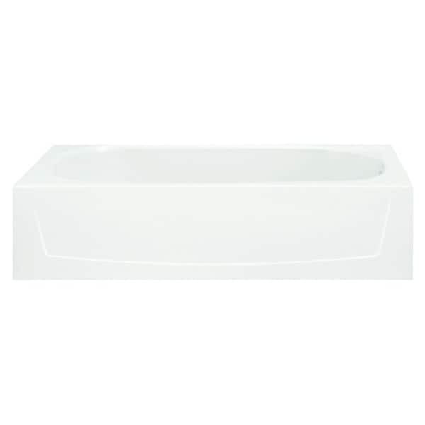Sterling Performa 60.25 in. x 30.25 in. Rectangular Soaking Bathtub with Right Drain in White