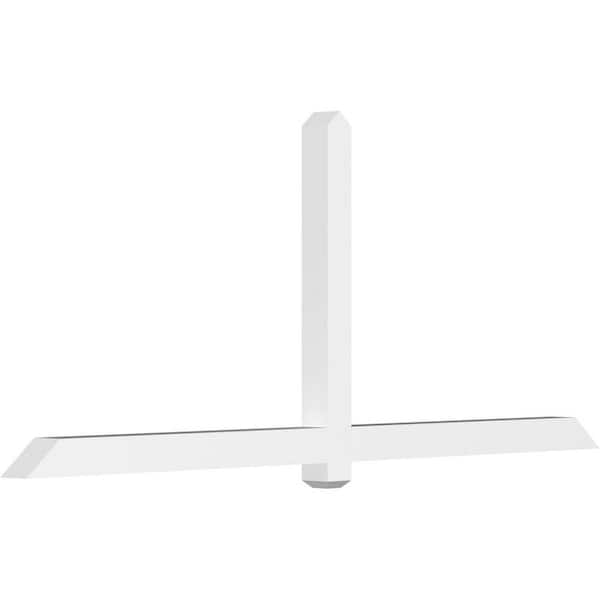 Ekena Millwork Eugene 96 in. W x 40 in. H x 4 in. D Signature Polyurethane Bracket