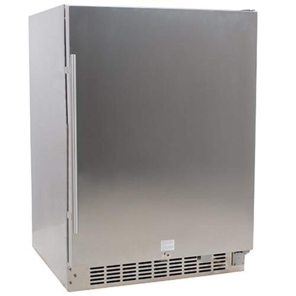 EdgeStar 142 Can 24 in. Built-In Outdoor Solid Stainless Steel Door Beverage Cooler, Silver