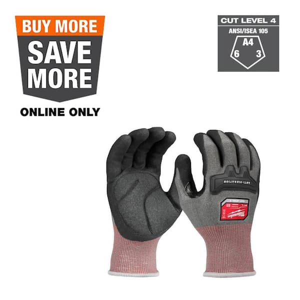 Large Anti-Vibration Cut Level 4 High Dexterity Nitrile Dipped Glove