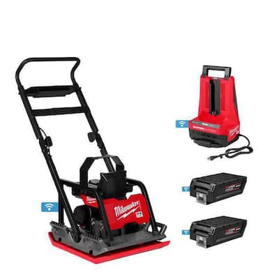 MX FUEL Lithium-Ion 20 in. Plate Compactor Kit with (2) FORGE HD12.0 Batteries and (1) MX  — Home Depot clearance