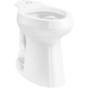 Highline 19 in. H x 18 in. W x 29.5 in. D Tall Elongated Toilet Bowl Only in White