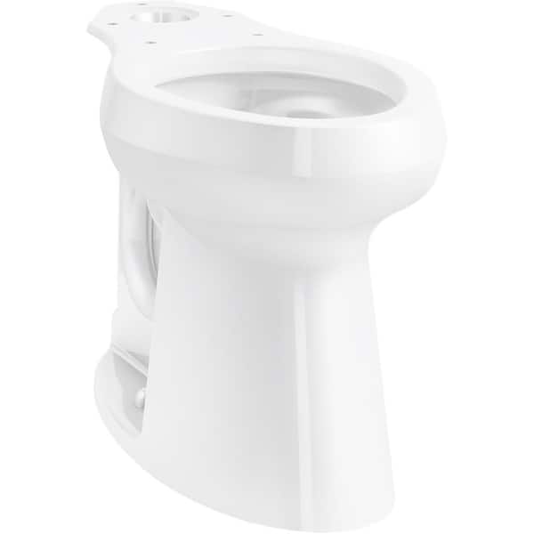 KOHLER Highline 19 in. H x 18 in. W x 29.5 in. D Tall Elongated Toilet Bowl Only in White