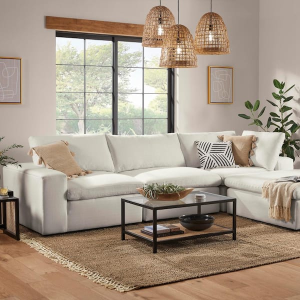 Progress Lighting Jocassee 1-Light Matte Black Pendant Light with Rattan Shade