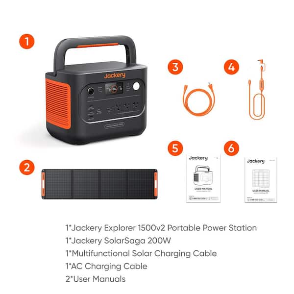 Jackery 2000W/4000W Peak Push Button Start Battery Generator