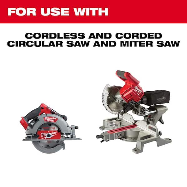 Milwaukee - 7-1/4 in. x 24-Tooth Framing Circular Saw Blade (2-Pack)
