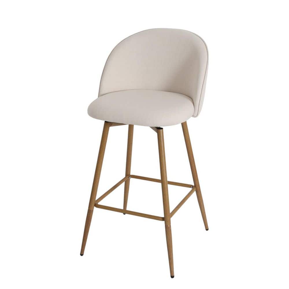36.20 in. H Counter Height Metal Bar Stool with Fabric Seat Set of 1 price history on PriceWatchPro