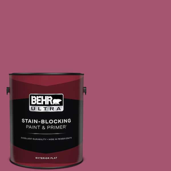 BEHR ULTRA 1 gal. #110B-6 Cran Brook Flat Exterior Paint & Primer