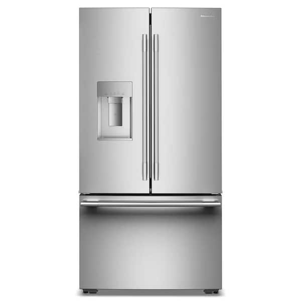 36 in. 23.9 cu. ft. Counter-Depth French Door Refrigerator in PrintShield Stainless with External Water Dispenser