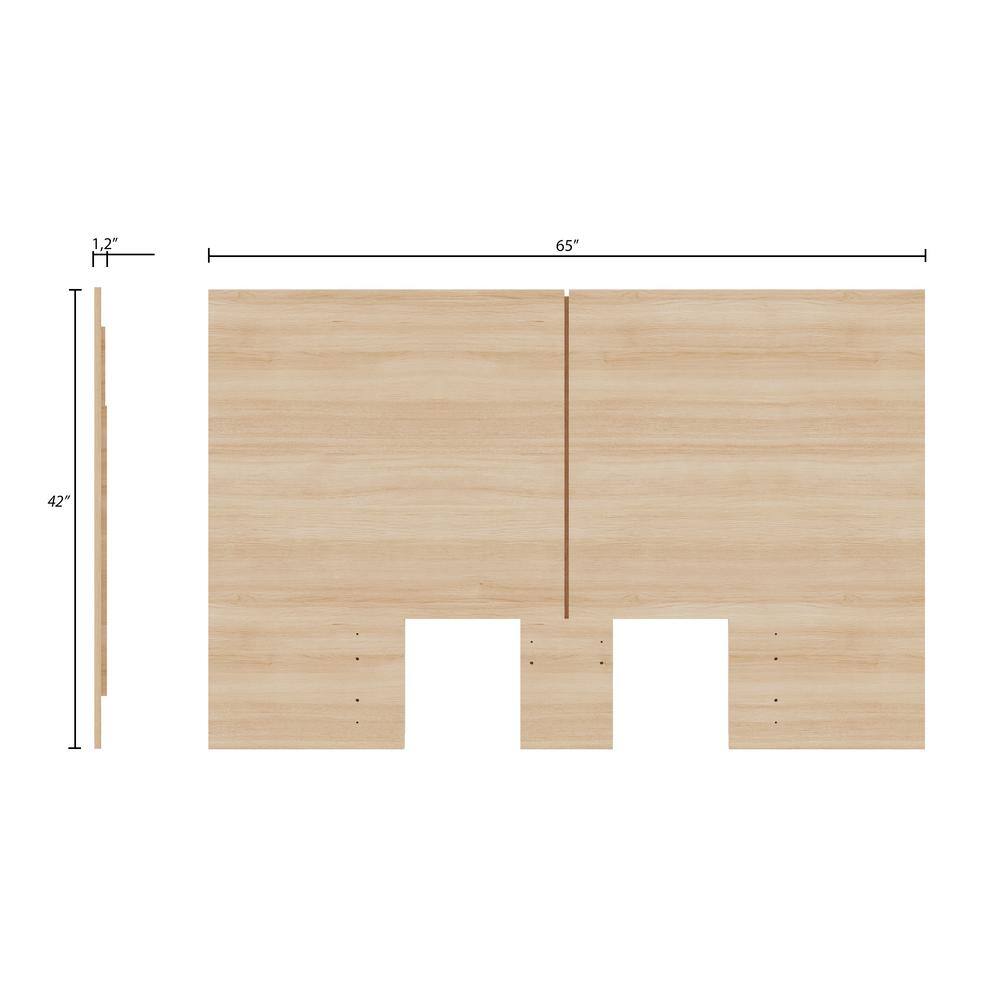 Natural Blonde Oak Full Size Wood Headboard