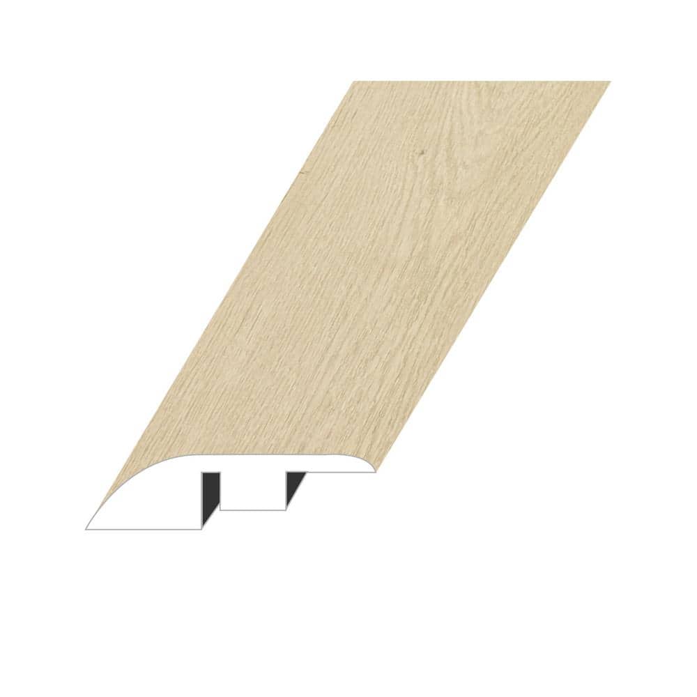 Lineage Coastal Beige 0.6 in. Thick x 1.8 in. W x 94.5 in. L HDF Waterproof Laminate Embossed Wood Look Reducer Molding price history on PriceWatchPro