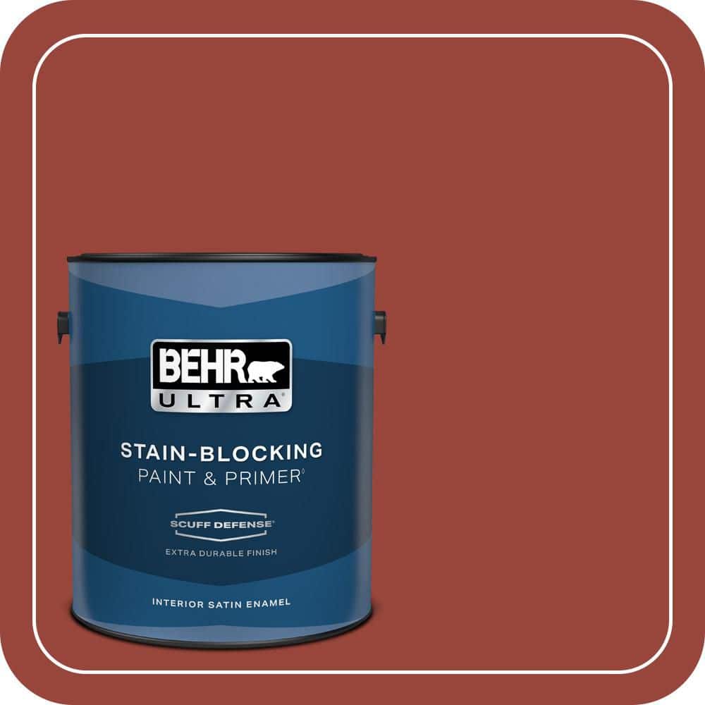 1 gal. #S-H-190 Antique Red Extra Durable Satin Enamel Interior Paint & Primer price history on PriceWatchPro