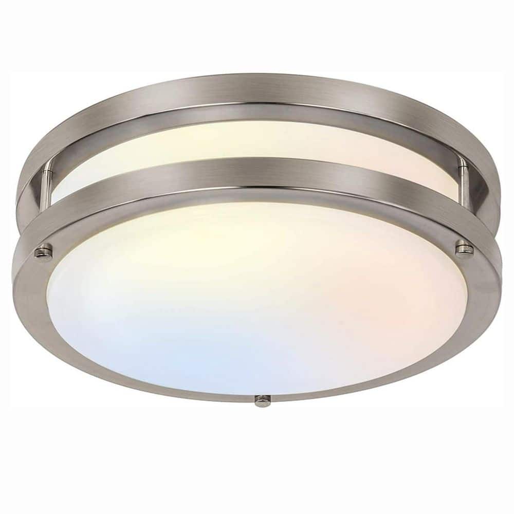 1-Piece Bathroom Accessory Set in Brushed Nicke, 13 in. Flush Mount LED Ceiling Light Fixture, Adjustable Ceiling Lights price history on PriceWatchPro