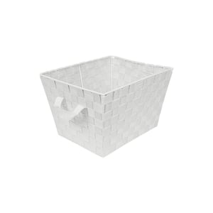 8 in. H x 12 in. W x 10 in. D Gray Plastic Cube Storage Bin
