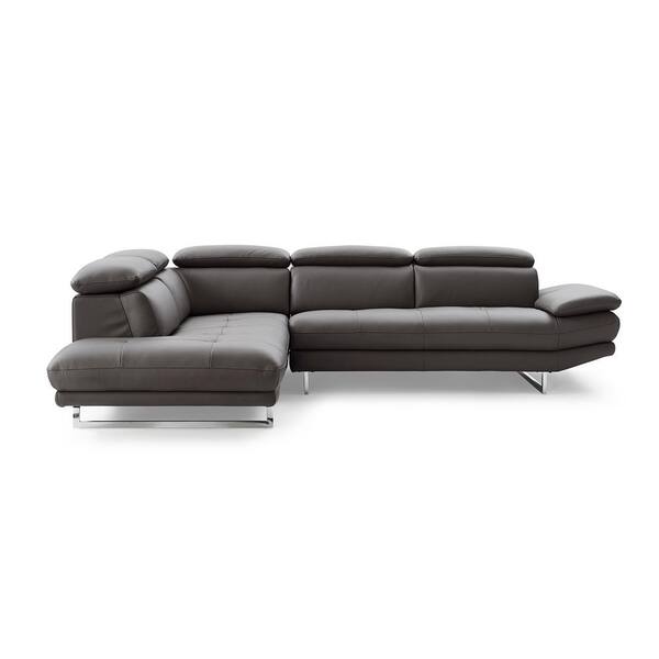 Whiteline Imports Pandora Dark Gray Sectional Chaise