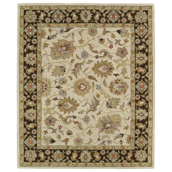 Kaleen Taj Beige 8 ft. x 9 ft. Area Rug