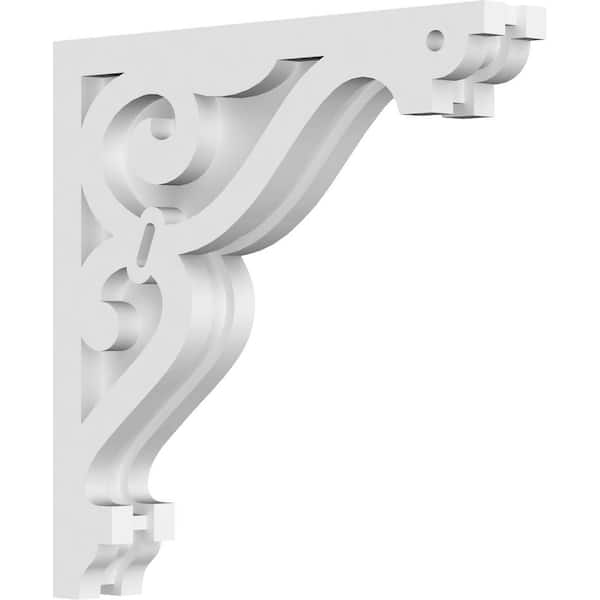 Ekena Millwork 1-7/8 in. x 12 in. x 12 in. PVC Finley Corbel