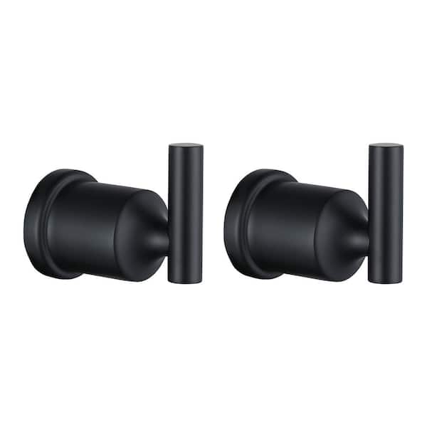 ALEASHA J-Hook Robe/Towel Hook in Matte Black
