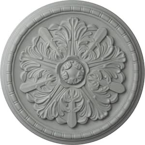 17-1/8" x 1-1/2" Washington Urethane Ceiling Medallion (Fits Canopies upto 2-7/8"), Primed White