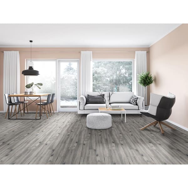 Toledo Bark 6 in. x 35.5 in. Matte Porcelain Wood Look Floor and Wall Tile (13.5 sq. ft./Case)