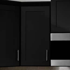 Avondale 12 in. W x 12 in. D x 30 in. H Ready to Assemble Plywood Shaker Wall Kitchen Cabinet in Raven Black