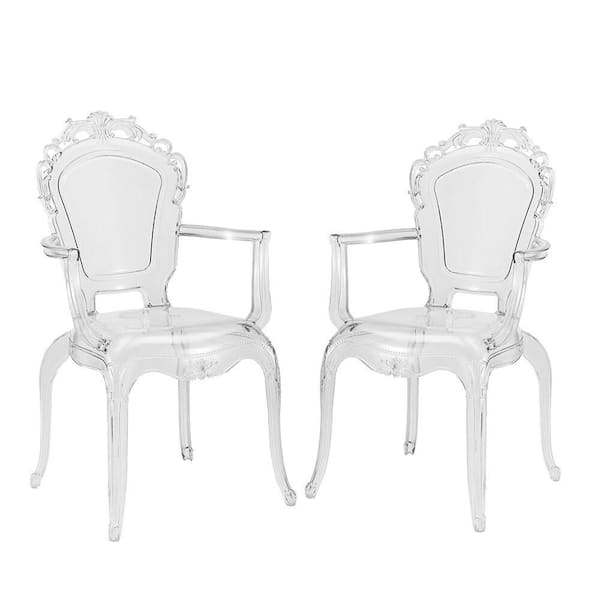 Gittel Clear Arm Dining Chair (Set of 2)