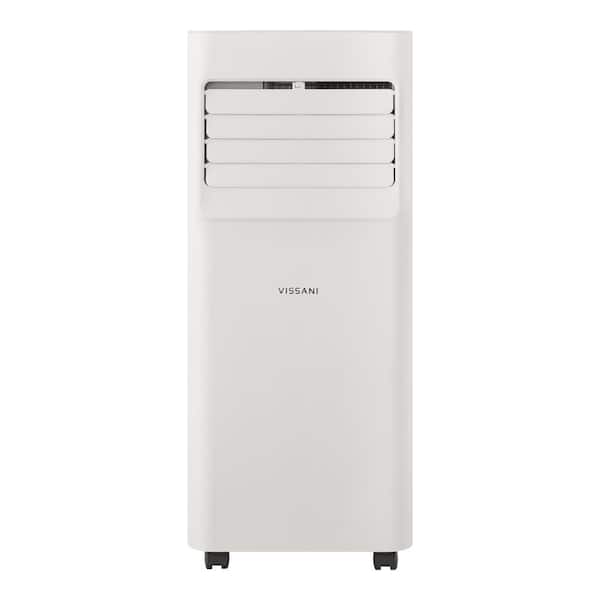 Vissani 5,000 BTU 115-Volt Portable Air Conditioner for 150 sq. ft. Rooms with Dehumidifier and Remote in White
