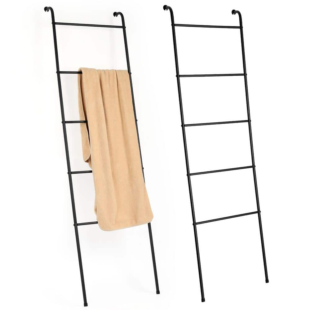 Oumilen Blanket Ladder Bathroom Towel Holder Decorative Towel Rack