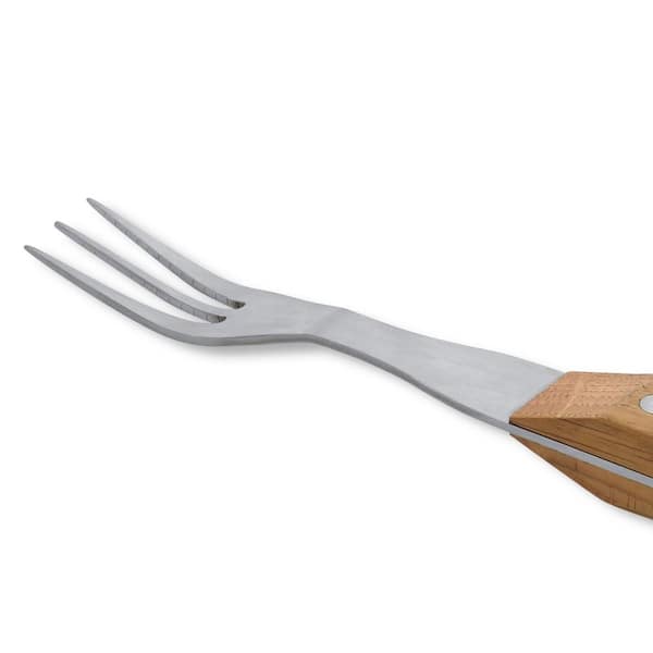 SENBON steak knife and fork set 2 knives 2 forks practical fruit knife and  fork salad knife and fork color wooden handle stainless steel blade wooden
