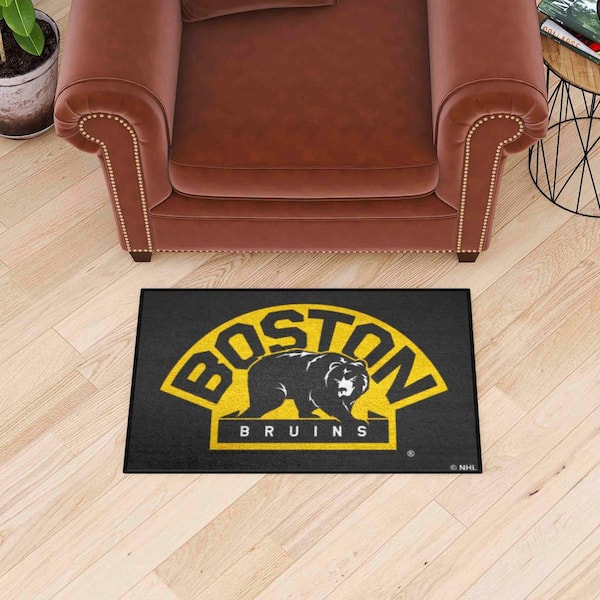 Boston Bruins Black Starter Mat Accent Rug - 19in. x 30in.