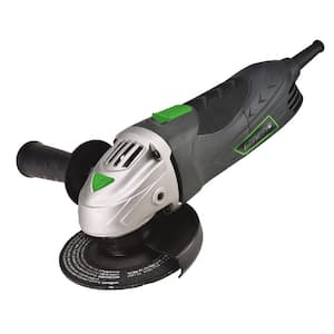 6 Amp 4-1/2 in. Angle Grinder with Grip Barrel, 2-Position Handle, Lock Switch, Grinding Wheel and Aux Handle