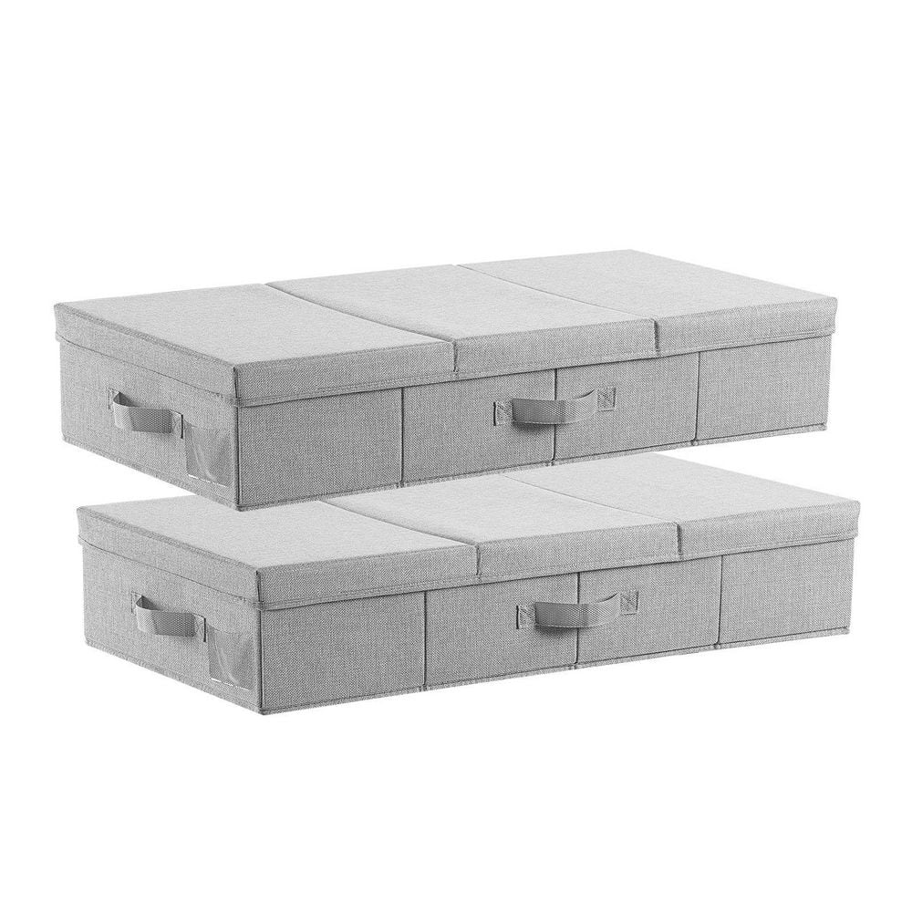 Under Bed Storage with Lids, 31.7 x 15.9 x 6.1 in., 48L Large Underbed Clothes Storage Containers, Low Profile, 2 Pack price history on PriceWatchPro
