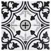 ANDOVA Bliss Gothic White/Gray/Black 8 in. x 8 in. Porcelain Matte ...