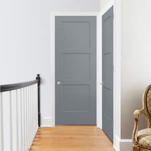 30 in. x 80 in. Birkdale Stone Stain Right-Hand Smooth Solid Core Molded Composite Single Prehung Interior Door