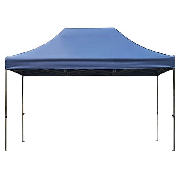 Unbranded 10 ft. x 15 ft. Navy Pop Up Canopy with 4 Sidewalls